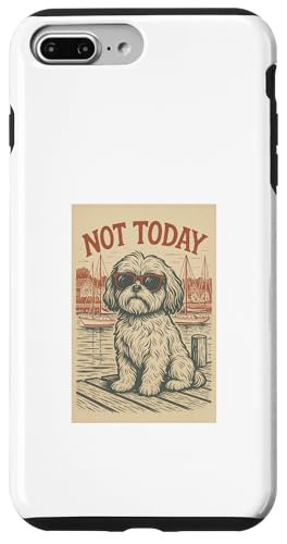 Shih Tzu Not Today Cooler nautischer Aufdruck Hülle für iPhone 7 Plus/8 Plus von Nautical Dog Prints