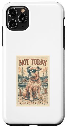 Staffordshire Bull Terrier Nicht heute Nautical Print Staffy Hülle für iPhone 11 Pro Max von Nautical Dog Prints