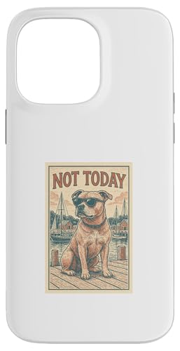 Staffordshire Bull Terrier Nicht heute Nautical Print Staffy Hülle für iPhone 14 Pro Max von Nautical Dog Prints