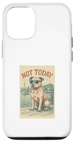 Staffordshire Bull Terrier Not Today Cooler nautischer Aufdruck Hülle für iPhone 12/12 Pro Staffordshire Bull Terrier Not Today Cooler nautischer Aufdruck Hülle für iPhone 12/12 Pro von Nautical Dog Prints