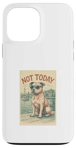 Staffordshire Bull Terrier Not Today Cooler nautischer Aufdruck Hülle für iPhone 13 Pro Max Staffordshire Bull Terrier Not Today Cooler nautischer Aufdruck Hülle für iPhone 13 Pro Max von Nautical Dog Prints