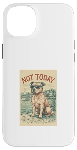 Staffordshire Bull Terrier Not Today Cooler nautischer Aufdruck Hülle für iPhone 14 Plus Staffordshire Bull Terrier Not Today Cooler nautischer Aufdruck Hülle für iPhone 14 Plus von Nautical Dog Prints