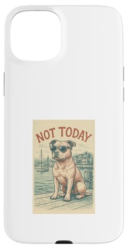 Staffordshire Bull Terrier Not Today Cooler nautischer Aufdruck Hülle für iPhone 15 Plus Staffordshire Bull Terrier Not Today Cooler nautischer Aufdruck Hülle für iPhone 15 Plus von Nautical Dog Prints