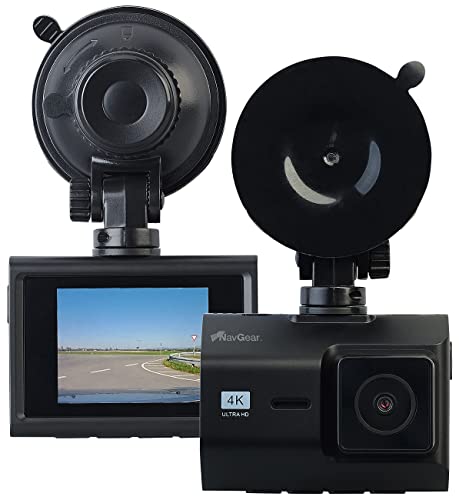 NavGear Autocamera: 4K-UHD-Dashcam mit GPS, Nachtsicht, WDR, WLAN & App, Sony-Sensor, 140° (Dashkam, Kfz Kamera, Überwachungskamera mit Monitor) von NavGear