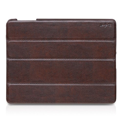 NavJack J012-52 Vellum Leder Stand für Apple iPad 2 braun von NavJack