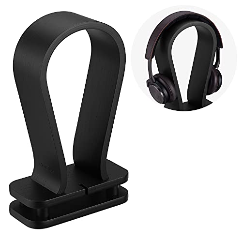 Navaris Universal Holz Kopfhörerhalter mit Kabelhalterung - Kopfhörer Halter Headset Halterung - Kopfhörerständer Headphone Stand - Eiche von Navaris