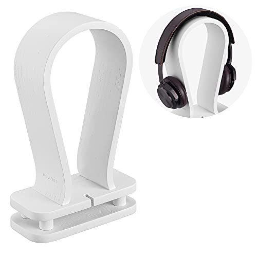 Navaris Universal Holz Kopfhörerhalter mit Kabelhalterung - Kopfhörer Halter Headset Halterung - Kopfhörerständer Headphone Stand - Eiche von Navaris