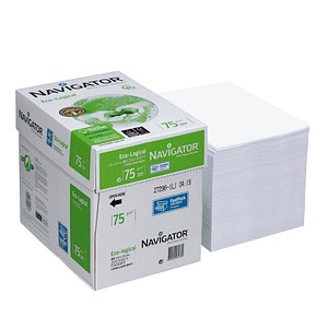 NAVIGATOR Kopierpapier Eco-Logical DIN A4 75 g/qm 2.500 Blatt Maxi-Box von Navigator