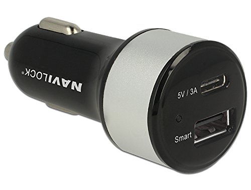 NAVILOCK Kfz Ladeadapter 1 x USB Type-C + 1 x USB Typ-A von Navilock