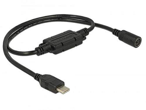 Navilock 62879 USB 2.0 C MD6 Kabeladapter Schwarz - USB 2.0 C, MD6, Male connector/Female connector, 0,52 m, Schwarz von Navilock
