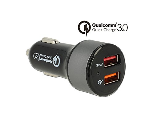 Navilock Kfz Ladeadapter, 2x USB Typ A mit Qualcomm® Quick Charge 3.0, [62739] von Navilock