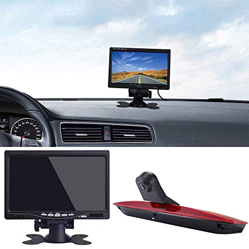 1280x720 Pixel 1000TV Lines Auto Top Mount Third 3. Brake Bremsleuchte Kamera Bremslicht Rückfahrkamera für MB Vito 639 Bj W447 109 111 114 BLUETEC LWB Kasten CDI Transporter MPV+7" Reverse Monitor von Navinio