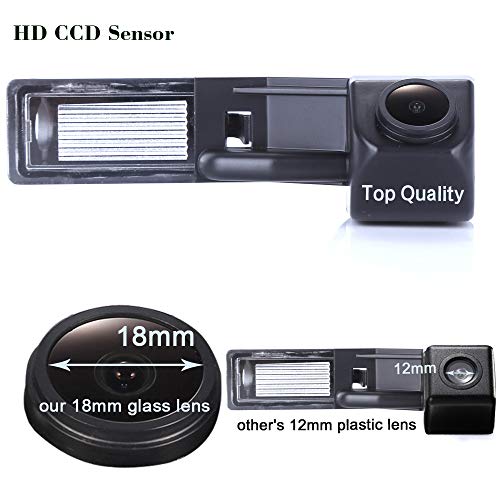 Navinio Auto Nachtsicht Rückfahrkamera Einparkkamera Einparkhilfe Farbkamera Wasserdicht für Ford Focus 2 Mondeo MK4 C-Max MK2 Grand C-Max MK2 S-Max MK1 Galaxy MK3 Fiesta MK6 Kuga EcoSport MK1 MK2 von Navinio