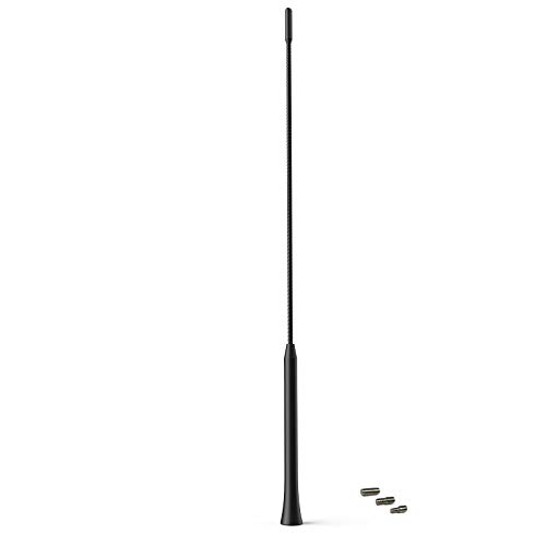 Navitec24 AutoAntenne 405mm Radio 16V ANTENNE STAB PKW KFZ Adapter TRIPLEX FM DAB von Navitec24