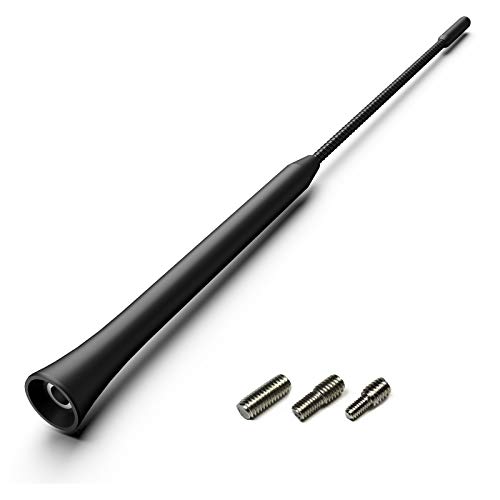 Navitec24 FM RADIOANTENNE Dach Ersatz Auto Kfz Antennenstab 235mm für Guten Radioempfang von Navitec24