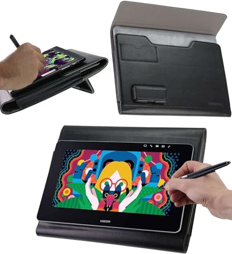 Broonel Leder-Grafiktablet-Schutzhülle kompatibel mit Simbans PicassoTab XL 11,6 Zoll Zeichentablett von Navitech