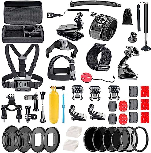Navitech 60 in 1 Action Kamera Zubehör Combo Kit mit EVA Case - Kompatibel mit GoXtreme Vision 4K Ultra HD Action Cam Navitech 60 in 1 Action Kamera Zubehör Combo Kit mit EVA Case - Kompatibel mit GoXtreme Vision 4K Ultra HD Action Cam von Navitech
