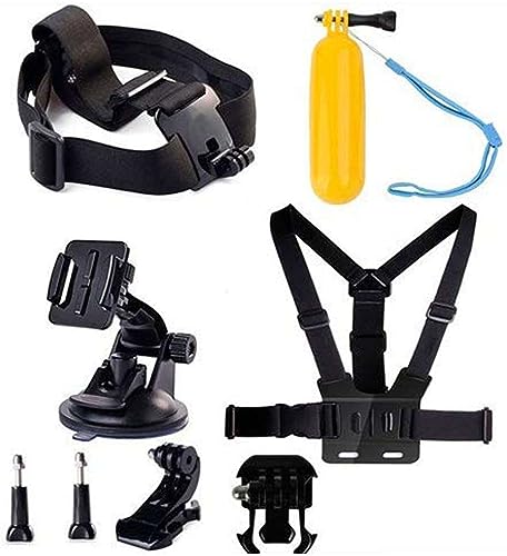Navitech 8 Stück Action Kamera Zubehör Combo Kit - Kompatibel mit dem Apexcam M90 Pro EIS 4K Action Camera von Navitech