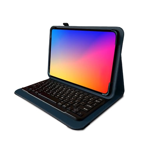 Navitech Blaue drehbare Bluetooth-Tastatur-Hülle, kompatibel mit Apple iPad Pro 9,7 Zoll Tablet Navitech Blaue drehbare Bluetooth-Tastatur-Hülle, kompatibel mit Apple iPad Pro 9,7 Zoll Tablet von Navitech