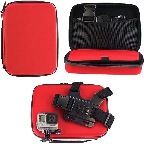 Navitech Rot Action Kamera Hülle – Kompatibel Mit Dem AKASO V50 Elite 4K Action Camera Navitech Rot Action Kamera Hülle – Kompatibel Mit Dem AKASO V50 Elite 4K Action Camera von Navitech
