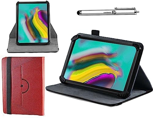 Navitech Rot Hülle und Stylus - Kompatibel mit dem TECLAST T40HD 2K Tablet 10 Zoll von Navitech