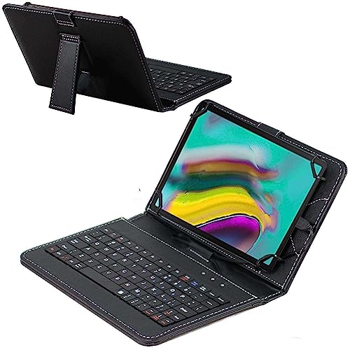 Navitech Schwarz QWERTZ Tastaturkasten - Kompatibel mit dem JIKOCXN 10.1 Zoll Tablet von Navitech