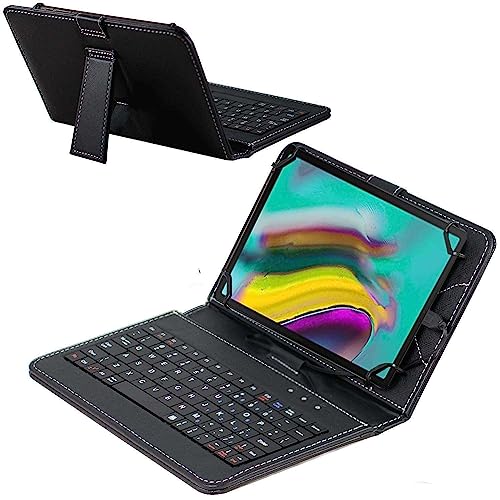 Navitech Schwarz QWERTZ Tastaturkasten - Kompatibel mit dem KADYBE 10 Zoll Tablet von Navitech