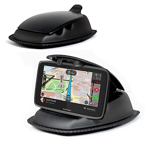 Navitech Schwarz Ultra Halt Armaturenbrett Montierung - Kompatibel Mit Dem Garmin DriveSmart 86 GPS Sat NAV 8" von Navitech