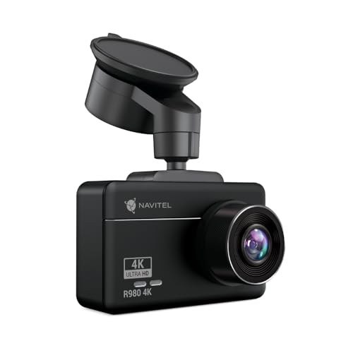 Navitel R980 4K GPS Front Dash Cam Ultra HD 3840x2160p 30FPS - 140 Weitwinkel G-Sensor, 3 Zoll Touchscreen IPS Display, GPS Informer, Superkondensator, Wi-Fi, Magnethalterung von Navitel
