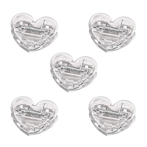 5 x transparente Herz-Büroklammern, Büroklammern, Mini-Clips, Aktenhalter-Clips, kleine Binder-Clips für Büro, Aktenbinder-Clips 5 x transparente Herz-Büroklammern, Büroklammern, Mini-Clips, Aktenhalter-Clips, kleine Binder-Clips für Büro, Aktenbinder-Clips von Navna