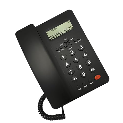 Festnetztelefon Desktop-Telefon Festtelefon Anrufer Telefon Rezeption Home Office mit Anrufanzeige Telefon Große Tasten Telefon Telefon von Navna