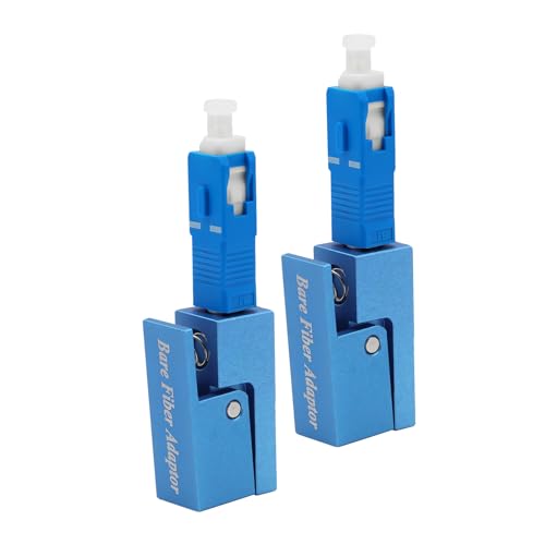 Navna 2 Stück UPC Optische Anschlüsse, Kreisförmiger Blanker Faserflansch, Temporärer Adapter, OTDR Test Faserkoppler Anschlüsse, Ersatz Faser Optischer Adapter von Navna