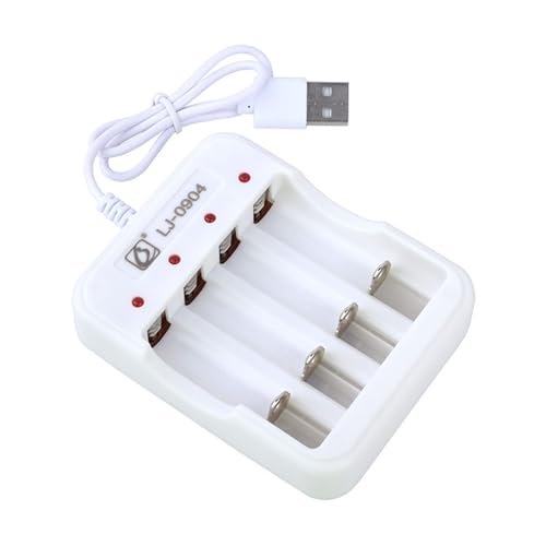 Navna Wiederaufladbarer Akku-Schnelllade-Adapter, USB, 4 Steckplätze, Batterieladung für 1 bis 4 Stück AA Navna Wiederaufladbarer Akku-Schnelllade-Adapter, USB, 4 Steckplätze, Batterieladung für 1 bis 4 Stück AA von Navna