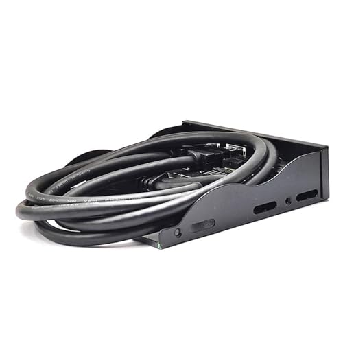 USB-Frontpanel für PC, USB 3.2 Typ C + 2 x USB 3.0 + 3,5 mm Kopfhörer-Mikrofon für 3,5-Zoll-Laufwerksschacht 10 Gbit/s Front-Panel USB 3.0 Hub-Splitter USB-Frontpanel für PC, USB 3.2 Typ C + 2 x USB 3.0 + 3,5 mm Kopfhörer-Mikrofon für 3,5-Zoll-Laufwerksschacht 10 Gbit/s Front-Panel USB 3.0 Hub-Splitter von Navna