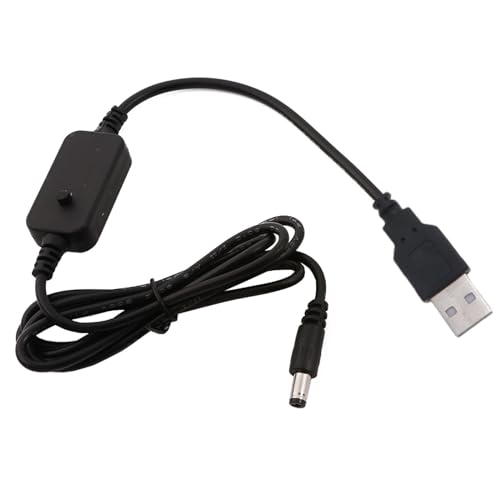 USB-auf-Powerbank-Routerkabel, 5 V auf 9 V/12 V, digitales Display, verstellbar, 9 V/2 A, 12 V Ausgangsspannungswandler von Navna