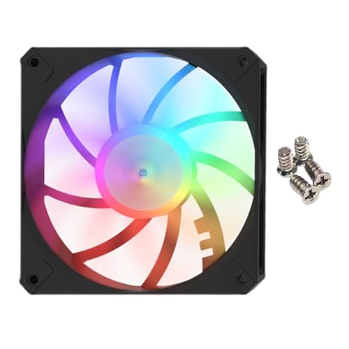 Nbbwwu PC Case Lüfter - Computer Cooling Lüfter | Flach-Profil-RGB-CPU-Kühlerkühler für den Arbeitsplatz und PC-Build, Lüftungswerkzeug am Arbeitsplatz und Game von Nbbwwu