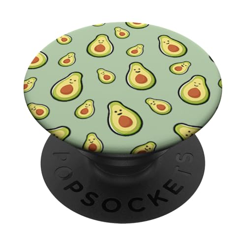 Ndrezzzzz Süßes Avocado-Muster PopSocket Klebender PopGrip für Smartphones mit glatten, harten Plastikgehäusen - Black and Green Ndrezzzzz Süßes Avocado-Muster PopSocket Klebender PopGrip für Smartphones mit glatten, harten Plastikgehäusen - Black and Green von Ndrezzzzz
