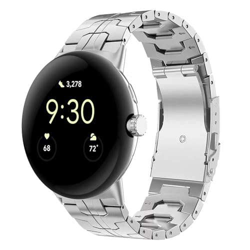 NeXStrix Titan-Uhrenarmband Kompatibel mit Google Pixel Watch 3 45mm Armbändern, Titan-Metallarmband für Pixel Watch 3 2/1 41mm Zubehörersatz für Männer und Frauen NeXStrix Titan-Uhrenarmband Kompatibel mit Google Pixel Watch 3 45mm Armbändern, Titan-Metallarmband für Pixel Watch 3 2/1 41mm Zubehörersatz für Männer und Frauen von NeXStrix
