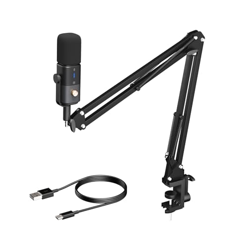 NearStream Gaming Mikrofon Kit, XLR/USB Podcast Mikrofon mit Desktop Mic Ständer, für Gaming, Podcasting, Streaming, Aufnahme von Vocals AM20X von NearStream