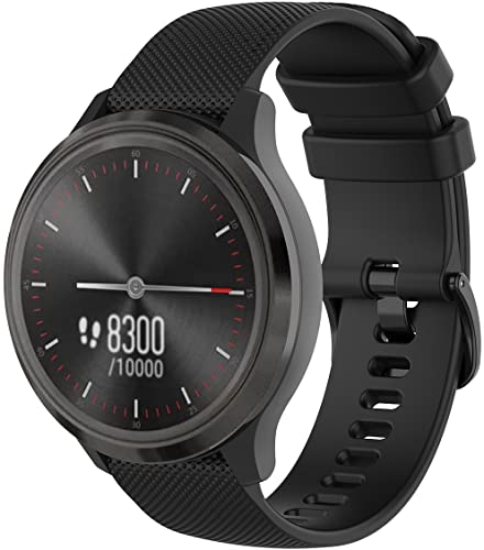 NeatCase Armband kompatibel mit Amazfit Pace/Stratos/GTR 47mm, Silikon Sportarmband Uhr Band Strap Ersatzarmband Uhrenarmband (22mm, Schwarz) von NeatCase