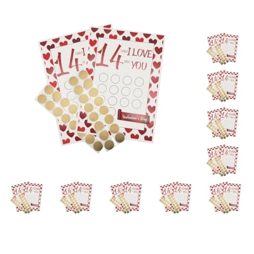 10 Set mit 2 Stück Valentinstagskarten zum Rubbeln Grußkarten für Ehemann, Ehefrau, Ihn, Sie und Ihn I Love You, 2 Stück 10 Set mit 2 Stück Valentinstagskarten zum Rubbeln Grußkarten für Ehemann, Ehefrau, Ihn, Sie und Ihn I Love You, 2 Stück von NeaxgeandX