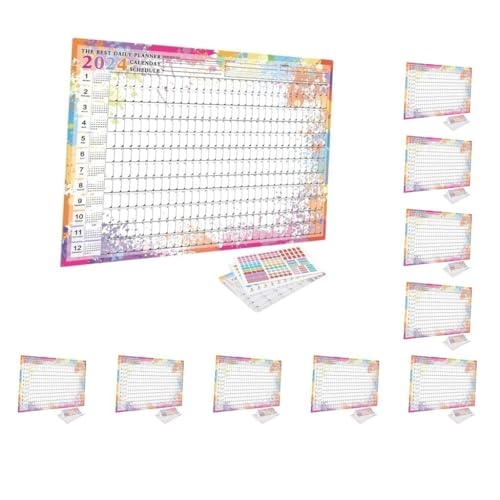10er-Set Wandkalender 2024 Jahreskalender Planer für Klassenzimmer Hausaufgaben Stil B 10er-Set Wandkalender 2024 Jahreskalender Planer für Klassenzimmer Hausaufgaben Stil B von NeaxgeandX