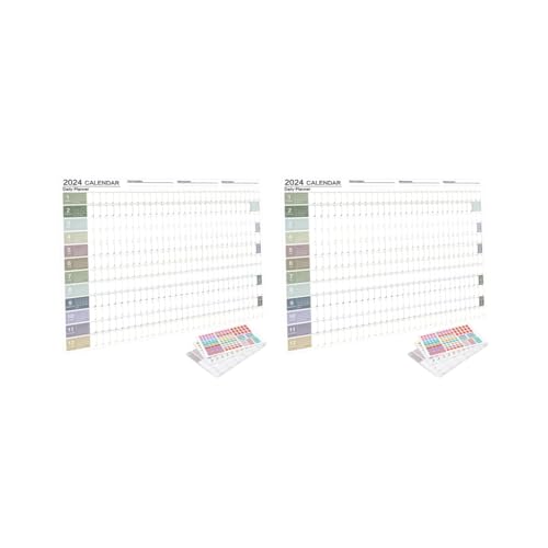 2 Set Wandkalender 2024 Jahreskalender Planer für Klassenzimmer Hausaufgaben Stil A 2 Set Wandkalender 2024 Jahreskalender Planer für Klassenzimmer Hausaufgaben Stil A von NeaxgeandX