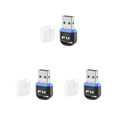 3 Satz Universal-USB-kompatibler Bluetooth-kompatibler 5.0-Adaptermodul, Schlüsselempfänger, tragbarer Audio-Transmitter, leichter Anschluss für Headset von NeaxgeandX