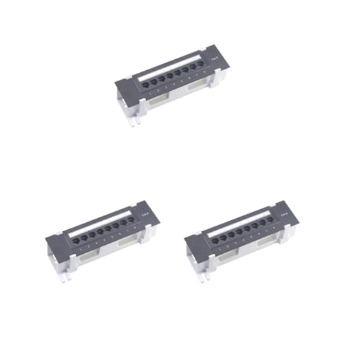 3 Satz von 8 Port geschirmtes Patchpanel für Cat.6 Benutzerfreundliches Bürokabelmanagement 3 Satz von 8 Port geschirmtes Patchpanel für Cat.6 Benutzerfreundliches Bürokabelmanagement von NeaxgeandX