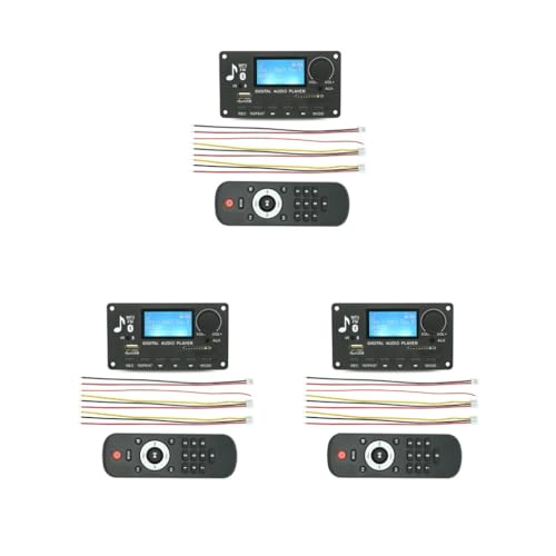 3 Satz von MP3 Bluetooth-kompatible Speicherkarte LCD Decoder Musik Player Audio Modul Infrarot Board Lautsprecher Externe Ersatz Decodierung von NeaxgeandX