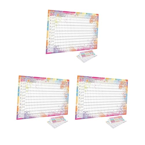 3er-Set Wandkalender 2024 Jahreskalender Planer für Klassenzimmer Hausaufgaben Stil B 3er-Set Wandkalender 2024 Jahreskalender Planer für Klassenzimmer Hausaufgaben Stil B von NeaxgeandX