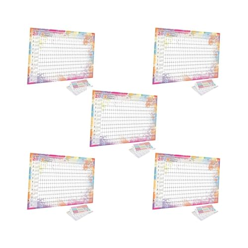 5er-Set Wandkalender 2024 Jahreskalender Planer für Klassenzimmer Hausaufgaben Stil B 5er-Set Wandkalender 2024 Jahreskalender Planer für Klassenzimmer Hausaufgaben Stil B von NeaxgeandX
