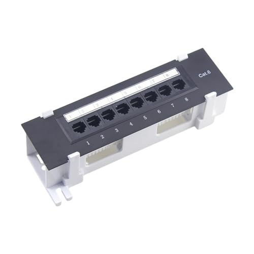 Geschirmtes Patchpanel mit 8 Anschlüssen für Cat.6 Benutzerfreundliches Bürokabelmanagement Geschirmtes Patchpanel mit 8 Anschlüssen für Cat.6 Benutzerfreundliches Bürokabelmanagement von NeaxgeandX