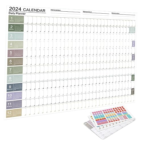 Wandkalender 2024 Jahreskalender Planer für Klassenzimmer Hausaufgaben Stil A Wandkalender 2024 Jahreskalender Planer für Klassenzimmer Hausaufgaben Stil A von NeaxgeandX